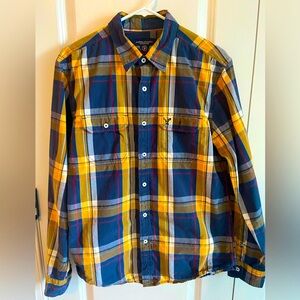 American Eagle. Men’s long sleeve plaid, button-down shirt, size medium.
